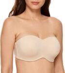 Women's Strapless Bra Minimizer Seamless Underwire Unlined Bandeau for Big Bust