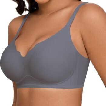 Womens Bras for Women Wireless Comfort Full Coverage Mesh Breathable Padded No Underwire Support T Shirt Bra