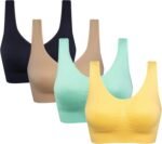 Women's Comfort Workout Sports Bra Low-Impact Activity Sleep Bras