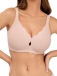 Bras for Women No Underwire Wave Push Up Wireless Bra Seamless Bras Full Coverage  Lift Everyday Bras