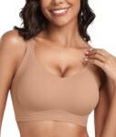 Womens Seamless Push Up Bras No Underwire Full Coverage Comfortable Bra V Neck  Wireless Everyday Bra
